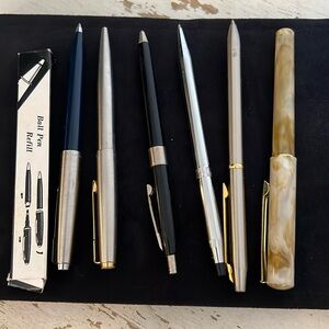 Lot vintage cross chromatic skilcraft chrome Parker ballpoint pens